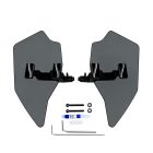 PANICAL Gold Wing GL1800 F6B Gray Hand Wind Deflectors Piano Black adjustable left and right 4mm PC set for 2018-2026 models