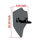 PANICAL Gold Wing GL1800 gray hand wind deflector dimensions 10.24 by 5.91 inches with 4 mm panel thickness