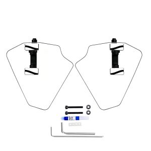 PANICAL Gold Wing GL1800 F6B Clear Hand Wind Deflectors long adjustable 4mm PC left and right set with chrome hardware for 2018-2026 models