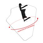 PANICAL Gold Wing GL1800 F6B Clear Hand Wind Deflectors showing up to 90 degree adjustable panel rotation