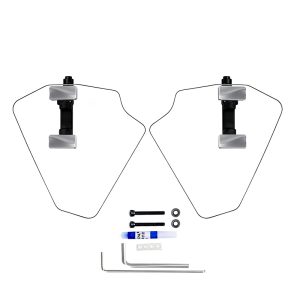 Gold Wing GL1800 F6B Long Hand Wind Deflectors Pearl Chrome by PANICAL, clear adjustable 4mm PC left and right set for 2018-2026 models