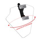 PANICAL Gold Wing GL1800 long clear hand wind deflector pearl chrome with up to 90 degree adjustable rotation