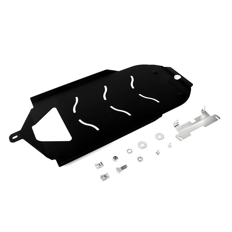Gold Wing GL1800 Engine Skid Plate Gen 2 with brackets and mounting hardware