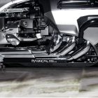 Gold Wing GL1800 Engine Skid Plate installed under engine on F6B and Tour models