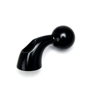 16mm Motorcycle Bent Ball Mount with through hole detail