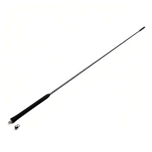 PANICAL Universal Motorcycle Whip Antenna with black 22.4-inch rod and M6 threaded mount for Gold Wing and compatible motorcycles