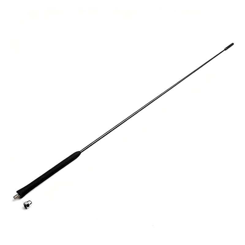 DS20230901-1 PANICAL Universal Motorcycle Whip Antenna with black 22.4-inch rod and M6 threaded mount for Gold Wing and compatible motorcycles