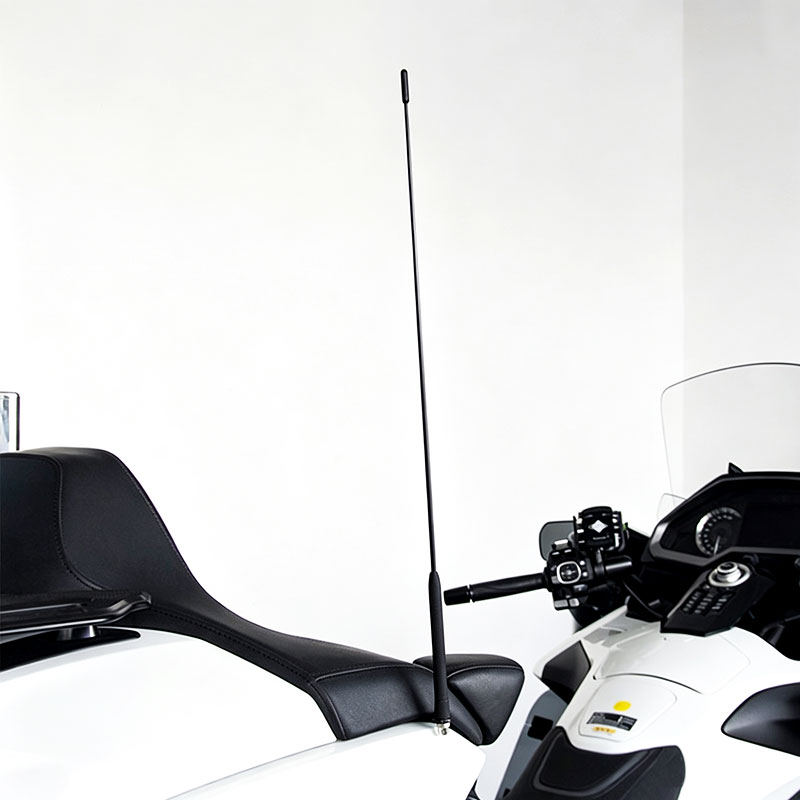 PANICAL universal motorcycle whip antenna installed on Honda Gold Wing GL1800 F6B