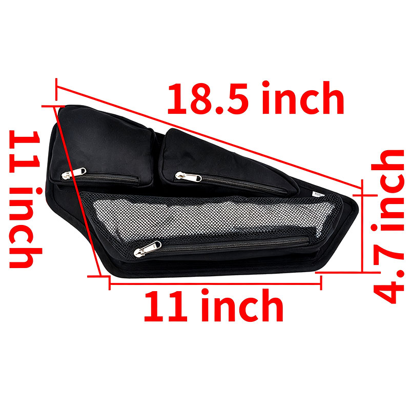 Gold Wing GL1800 Saddlebag Lid Organizer dimensions 18.5 inch overall length