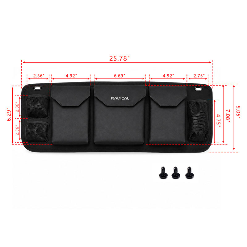 Gold Wing GL1800 Trunk Organizer dimensions 25.78 inch overall width