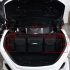Gold Wing GL1800 Trunk Organizer installed inside rear trunk with dimensions
