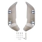 PANICAL Gold Wing GL1800 F6B Light Gray Side Air Deflectors adjustable 4mm PMMA left and right set with chrome hardware for 2018-2026 models