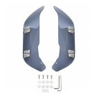 PANICAL Gold Wing GL1800 F6B Blue Gray Side Air Deflectors adjustable 4mm PMMA left and right set with pearl chrome hardware for 2018-2026 models