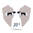PANICAL Gold Wing GL1800 F6B PMMA Hand Wind Deflectors Pearl Chrome light gray adjustable left and right 4mm set for 2018-2026 models