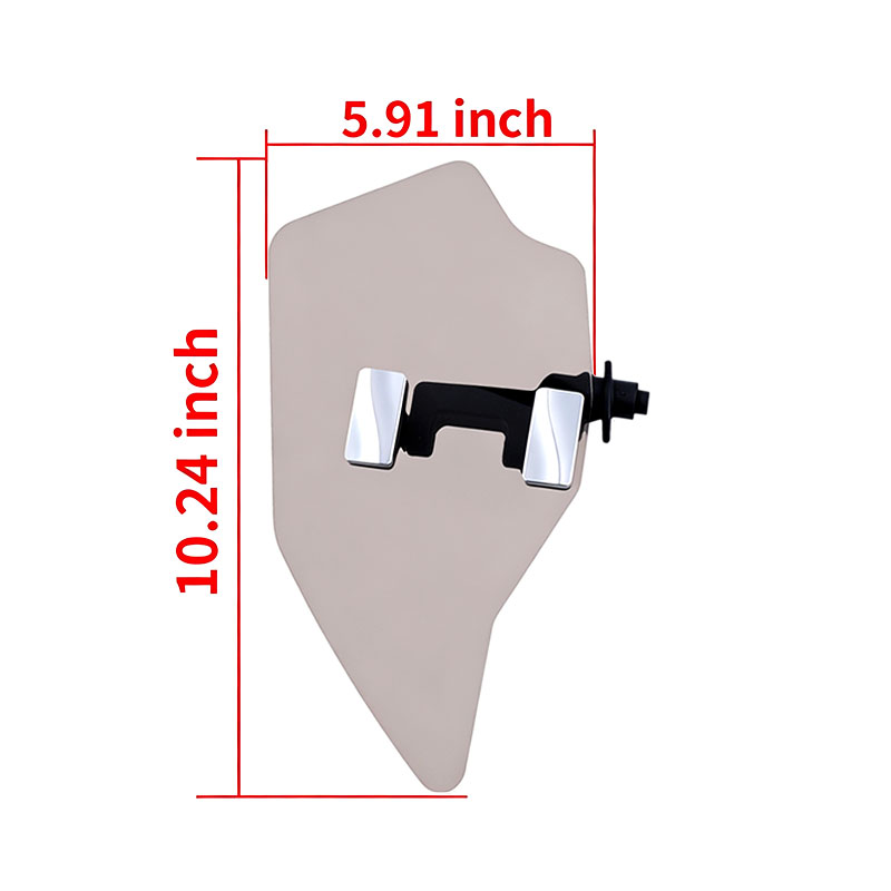 PANICAL Gold Wing GL1800 F6B PMMA hand wind deflector dimensions 10.24 by 5.91 inches