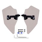 PANICAL Gold Wing GL1800 F6B PMMA Hand Wind Deflectors Piano Black light gray adjustable left and right 4mm set for 2018-2026 models