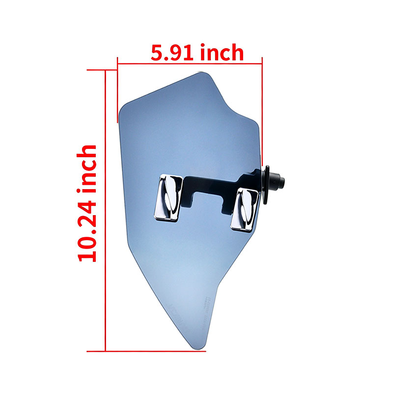 PANICAL Gold Wing GL1800 F6B blue PMMA hand wind deflector dimensions 10.24 by 5.91 inches