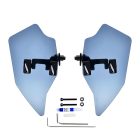 PANICAL Gold Wing GL1800 F6B Blue PMMA Hand Wind Deflectors Piano Black wide adjustable left and right set for 2018-2026 models