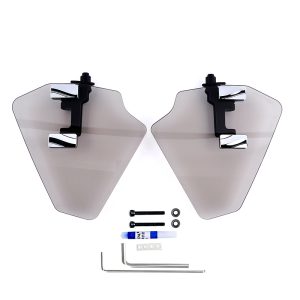 Gold Wing PMMA Long Hand Wind Deflectors Chrome by PANICAL, light gray semi-transparent 4mm left and right set for 2018-2026 models