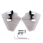 Gold Wing PMMA Long Hand Wind Deflectors Pearl Chrome by PANICAL, light gray semi-transparent 4mm left and right set for 2018-2026 models