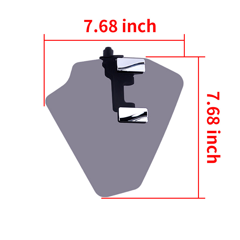 PANICAL Gold Wing gray purple tint PMMA hand wind deflector dimensions 7.68 x 7.68 inches