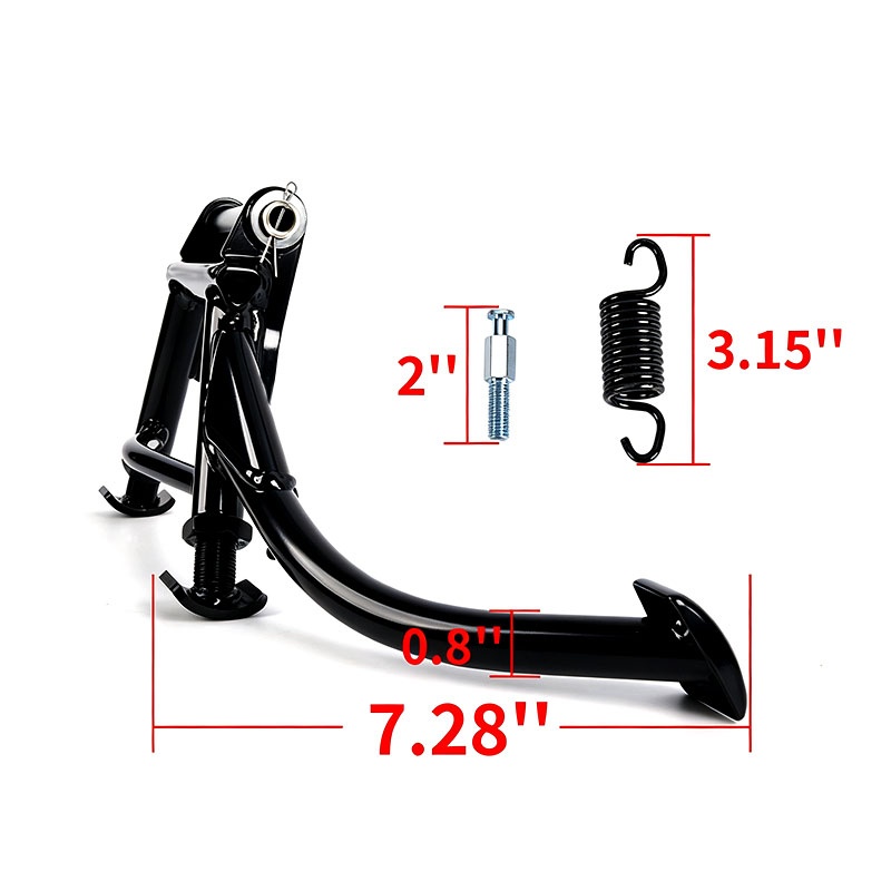 Gold Wing GL1800 Adjustable Center Stand lever spring and mounting bolt dimensions