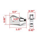 Harley-Davidson Motorcycle Footpeg Adapter product dimensions and mounting measurements