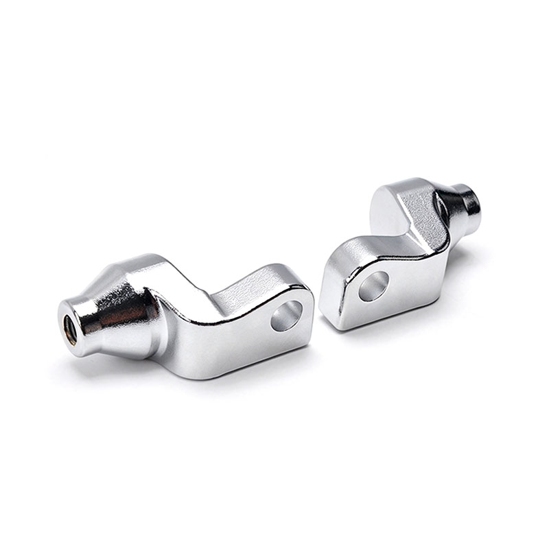 DS20250913-H-1 PANICAL Harley-Davidson Motorcycle Footpeg Adapter Z-Style Silver pair