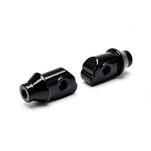 PANICAL Indian Motorcycle Footpeg Adapter Type 1 Black pair