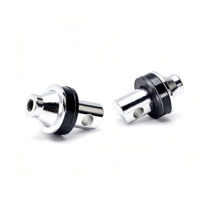 PANICAL Indian Motorcycle Footpeg Adapter Style 2 Silver pair