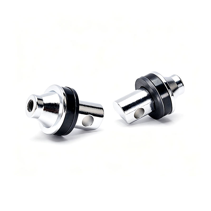 DS20250913-L-1 PANICAL Indian Motorcycle Footpeg Adapter Style 2 Silver pair