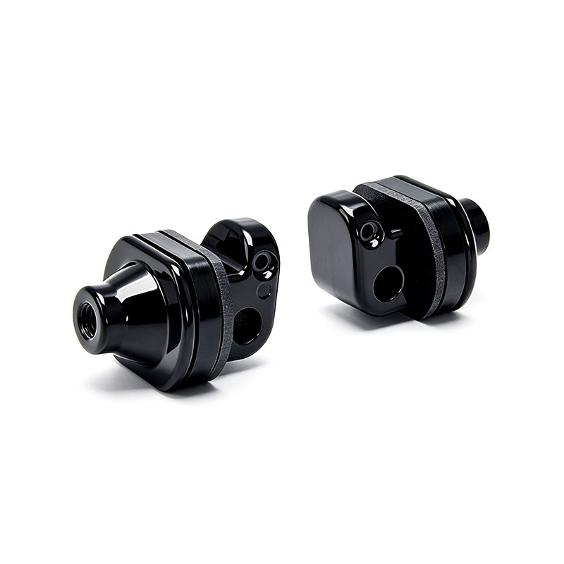 DS20250913-M-1 PANICAL BMW Motorcycle Footpeg Adapter Black for K1600 R1200 R1250 models