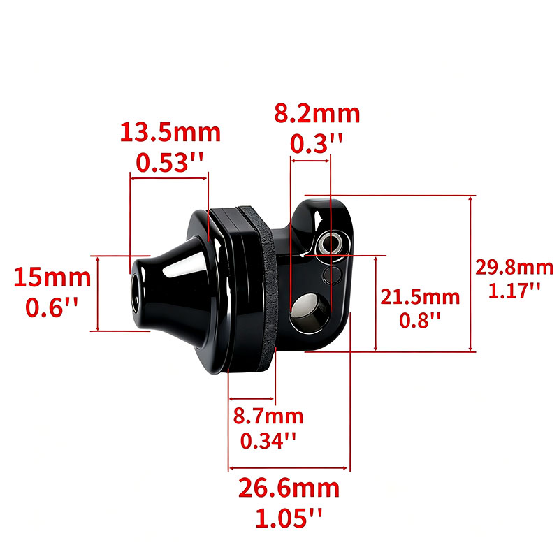 BMW Motorcycle Footpeg Adapter dimensions and mounting measurements