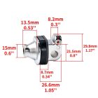 BMW Motorcycle Footpeg Adapter Silver dimensions and mounting measurements