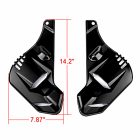 PANICAL Gold Wing Gloss Black Front Brake Caliper Covers size 14.2 by 7.87 inches