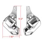 PANICAL Gold Wing Bright Chrome Front Brake Caliper Covers size 14.2 by 7.87 inches