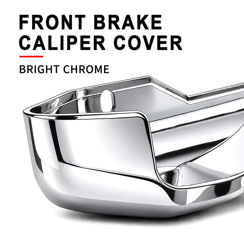 PANICAL Gold Wing Bright Chrome Front Brake Caliper Covers electroplated chrome surface detail