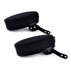 Gold Wing Tour Rotatable Passenger Armrests by PANICAL, black matte PVC leather left and right set for 2021-2026 Tour models