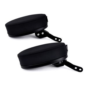 Gold Wing Tour Rotatable Passenger Armrests by PANICAL, black matte PVC leather left and right set for 2021-2026 Tour models
