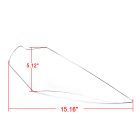 PANICAL Gold Wing GL1800 headlight protector dimensions 15.16 x 5.12 inches per clear PMMA panel