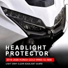 PANICAL Gold Wing GL1800 F6B Light Gray Headlight Protector installed on 2018-2026 Honda Gold Wing