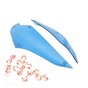Gold Wing GL1800 F6B Lake Blue Headlight Protector by PANICAL, transparent PMMA left and right guards for 2018-2026 models