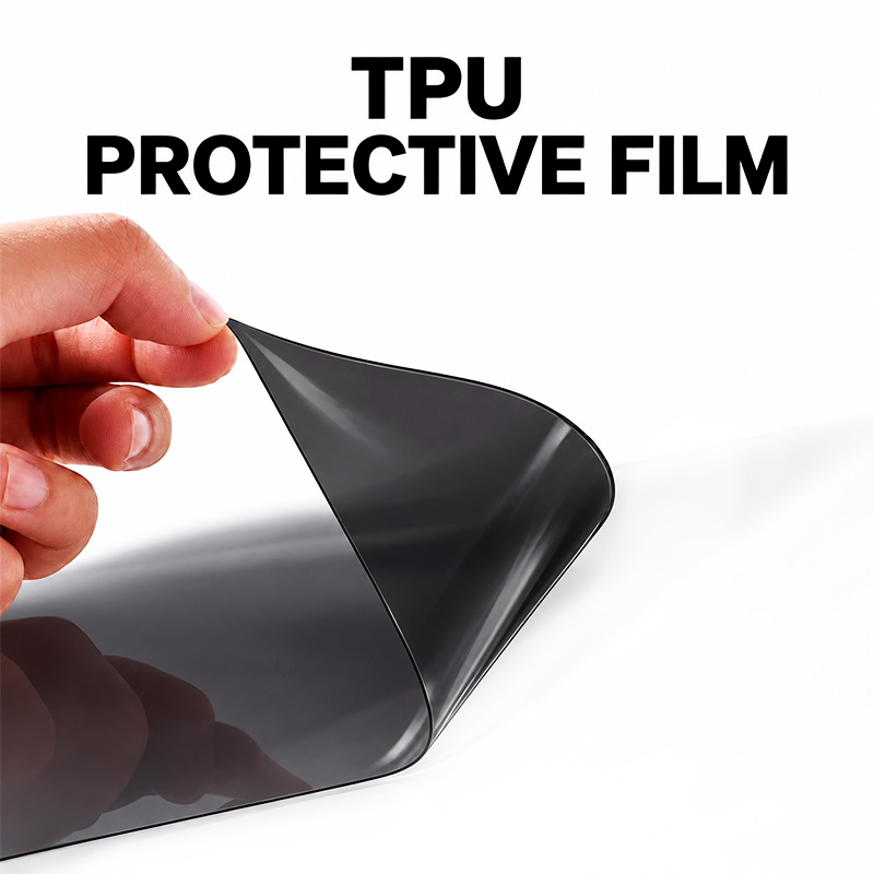 PANICAL Gold Wing TPU Turn Signal Tint Film showing flexible deep black translucent TPU material