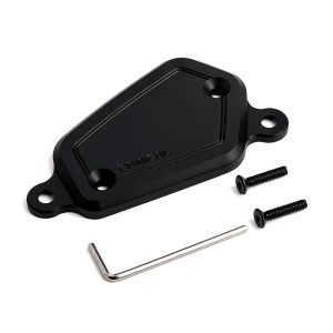 Gold Wing Front Brake Reservoir Extension Mount Base by PANICAL, black CNC aluminum right-side mount for 2018-2026 GL1800 models