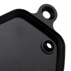 PANICAL Gold Wing front brake reservoir extension mount base CNC machining and black anodized finish detail