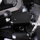 PANICAL Gold Wing GL1800 front brake reservoir extension mount base installed on right-side brake reservoir