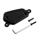 Gold Wing Clutch Reservoir Extension Mount Base by PANICAL, black CNC aluminum left-side mount for 2018-2026 manual GL1800 models