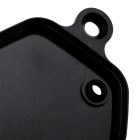PANICAL Gold Wing front brake reservoir 25mm ball mount base CNC machining and black anodized finish detail